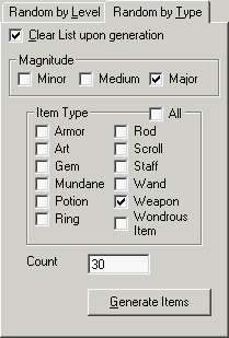 Random Treasure by Type